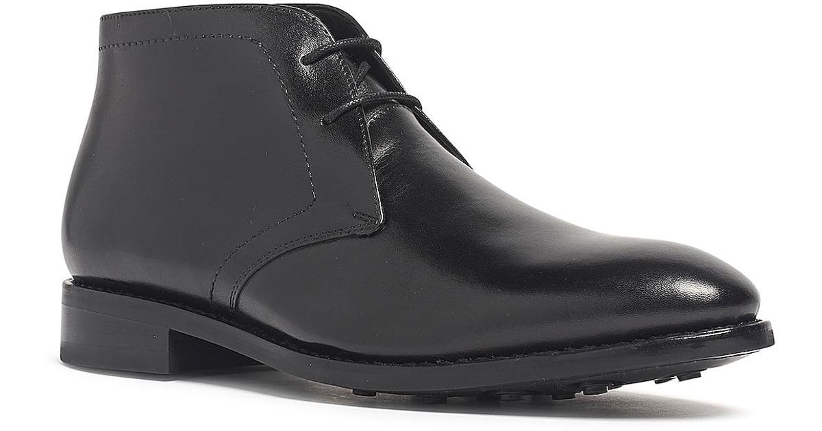 Anthony Veer Leather Wilson Chukka Boot in Black Leather (Black) for ...