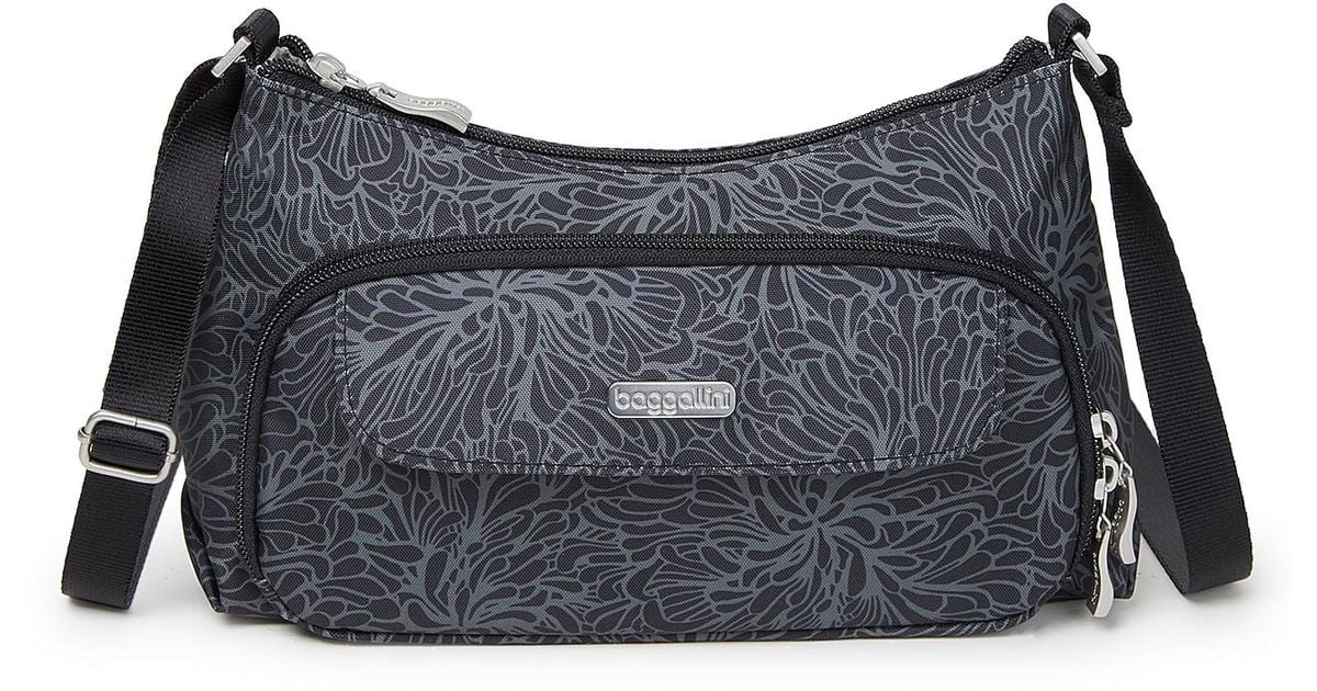 Baggallini Everyday Shoulder Bag in Midnight Blossom (Black) Lyst