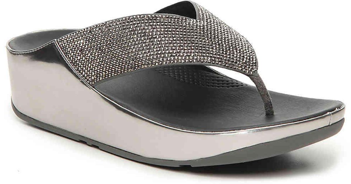 Fitflop Crystall Wedge Sandal - Lyst