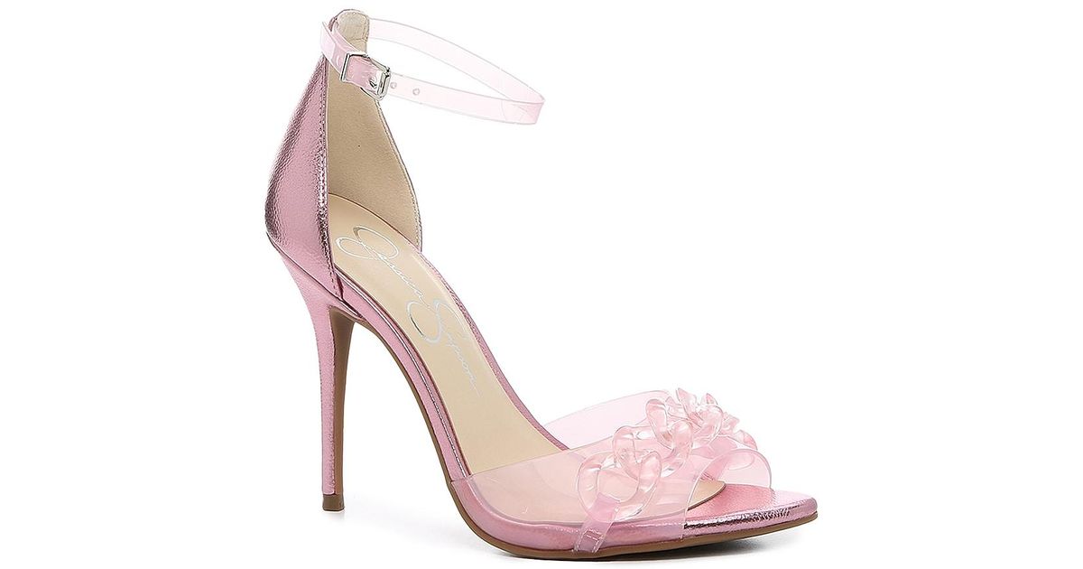 Jessica Simpson Synthetic Wayri Sandal in Pink Metallic/Light Pink ...