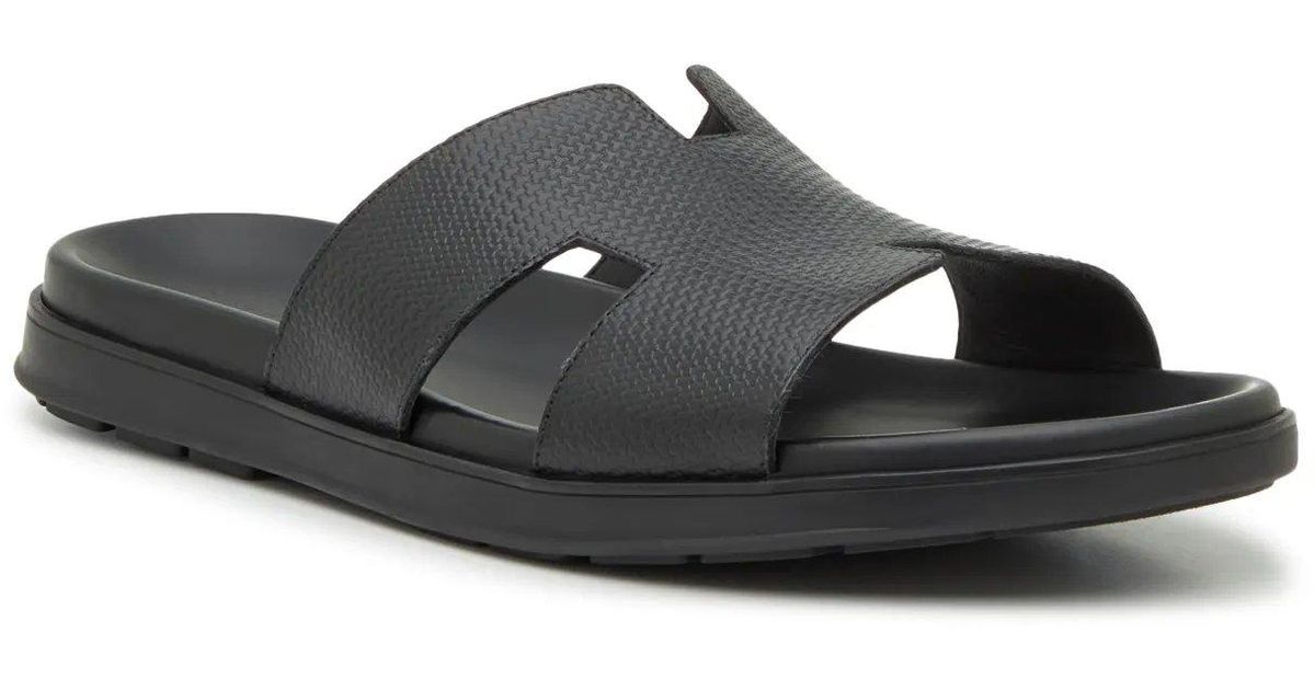 Sandales Vince Cypress Homme – Daim Noir, Taille 40/7M, Cuir, Occasion