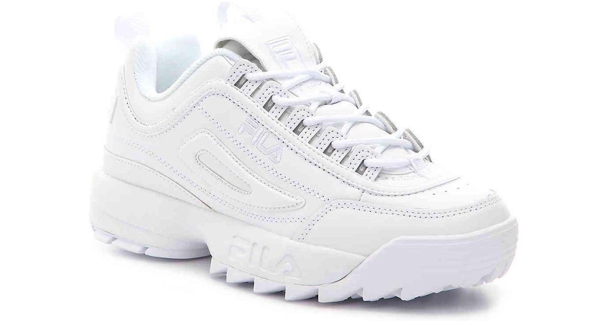Fila Disruptor Ii Premium Sneaker in White/White/White (White) - Save 9% |  Lyst