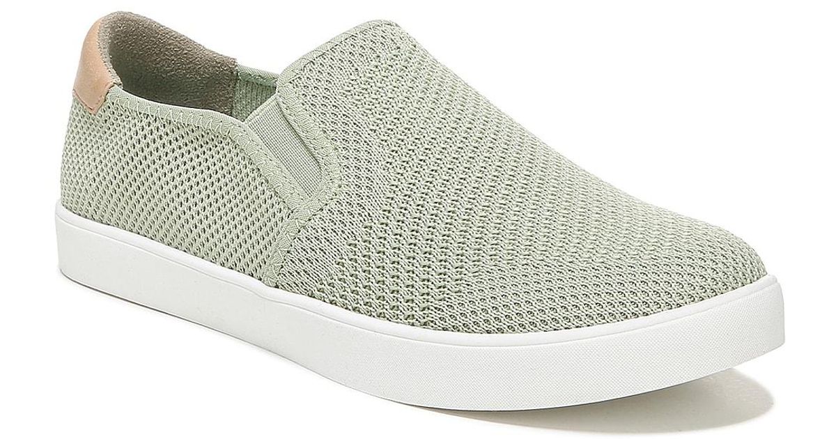 Dr. Scholls Synthetic Madison Knit Slipon Sneaker in Sage Green (Green