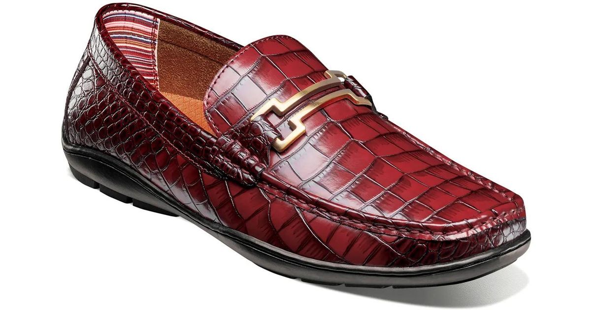 Stacy Adams Embrey Loafer in Red for Men | Lyst