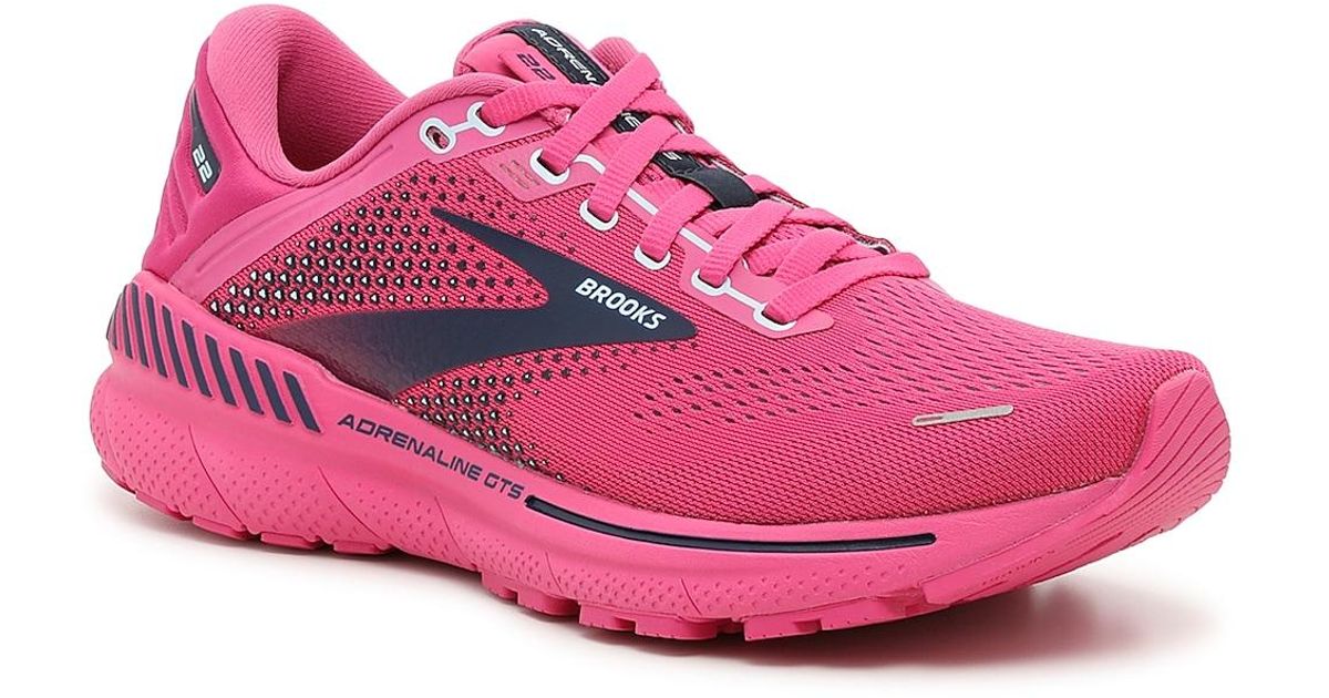 Brooks Adrenaline Gts 22 Running Shoe in Pink Lyst
