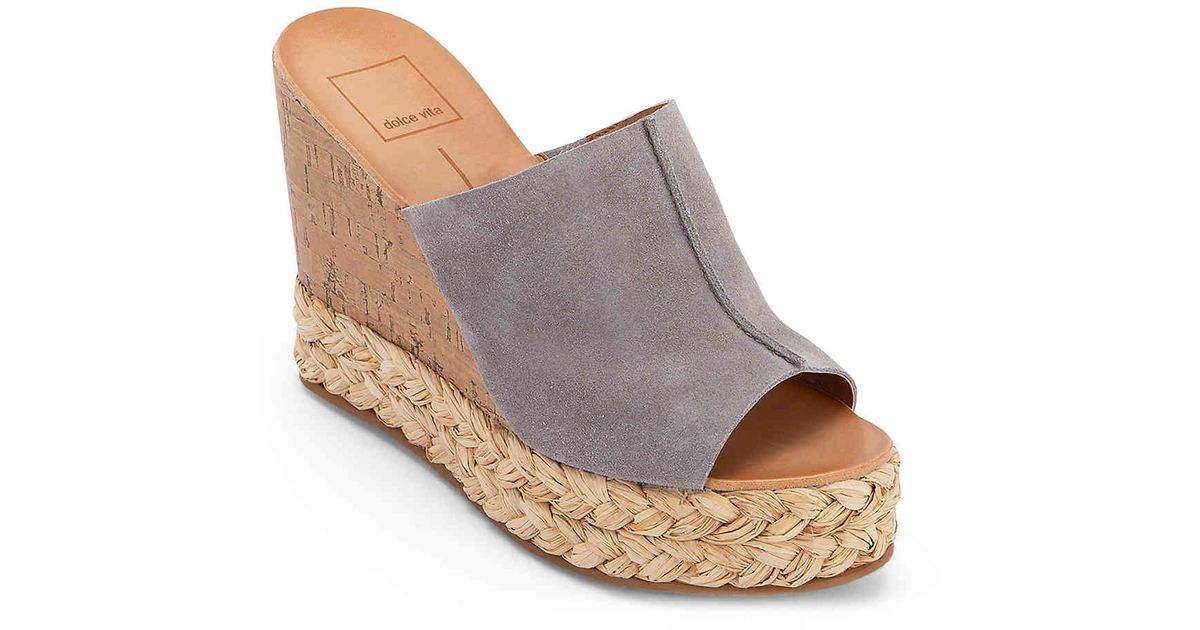 dolce vita grey wedges
