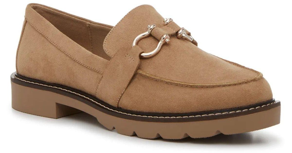 【ANNE アンクライン】Ezra Loafer レディースローファー Anne Klein Ezra Loafer in Brown | Lyst