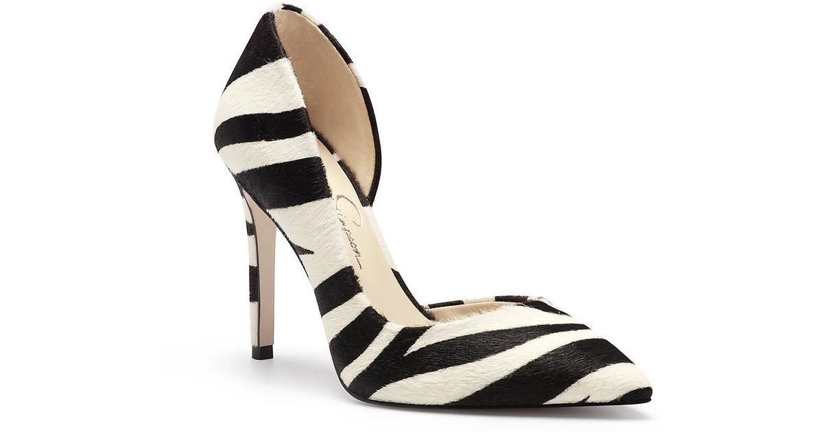 Jessica Simpson Synthetic Prizma 6 Pump in Black/White Zebra Print (Black) - Lyst