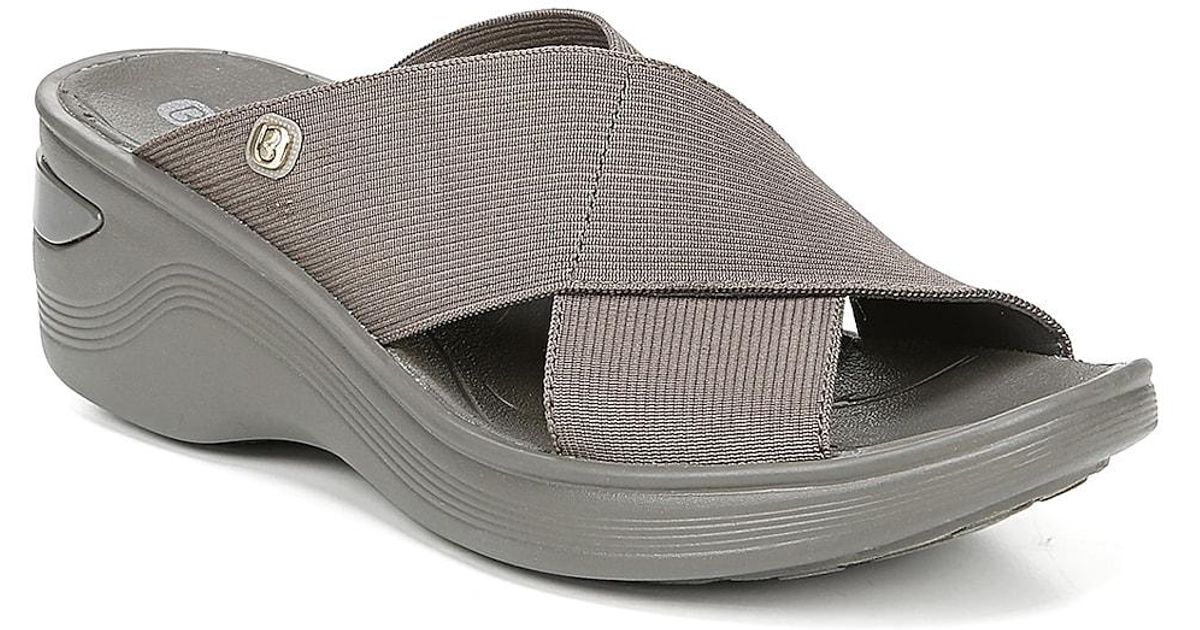Bzees Desire Wedge Sandal in Gray Lyst