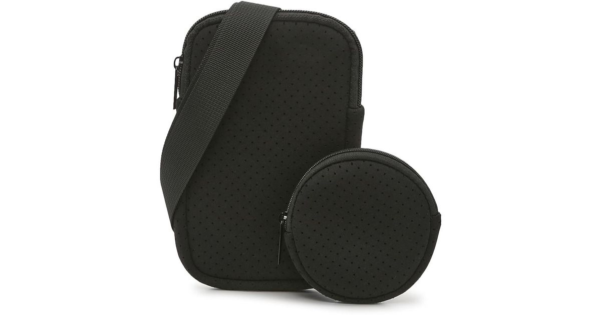 MYTAGALONGS Neoprene Duo Perforated Crossbody Bag in Black Lyst
