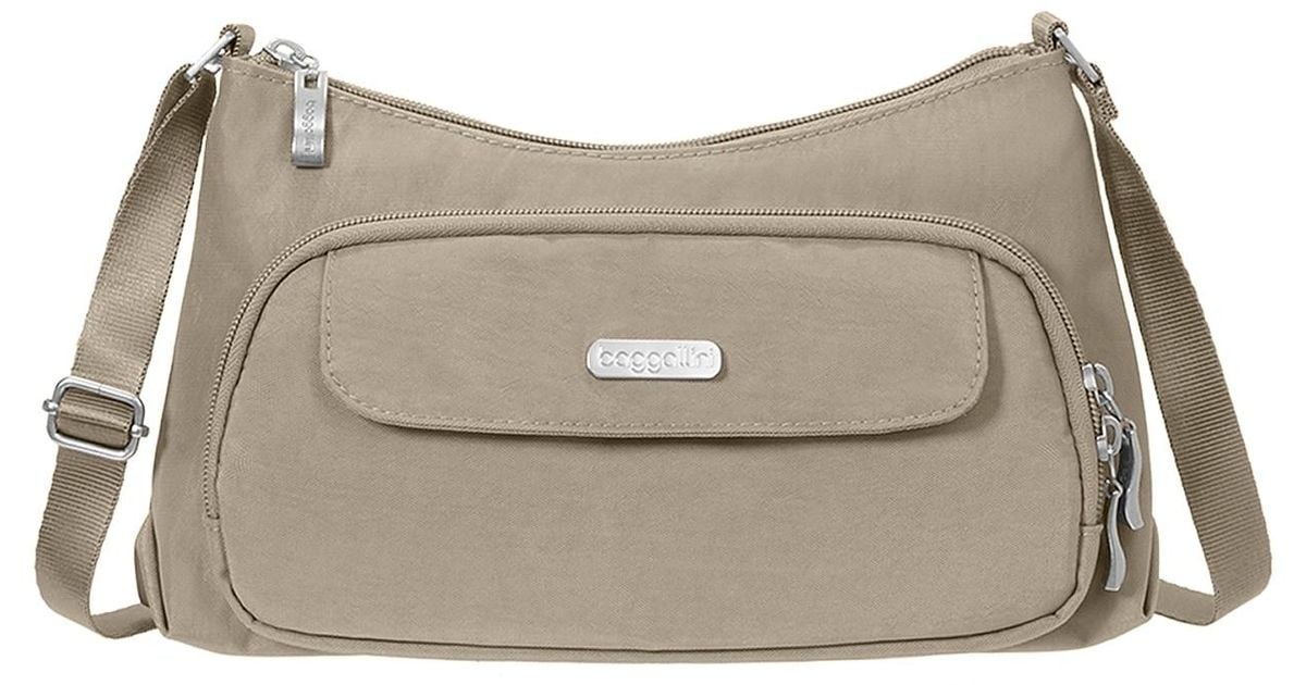 Baggallini Everyday Shoulder Bag in Taupe (Gray) Lyst
