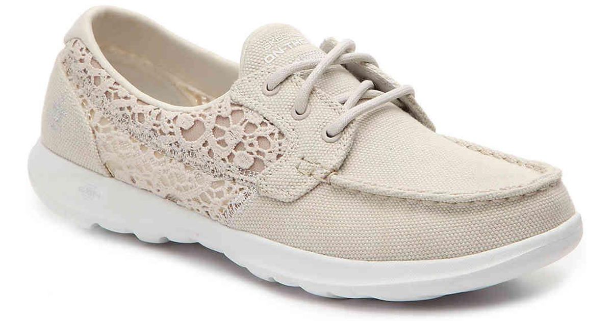 skechers cream shoes