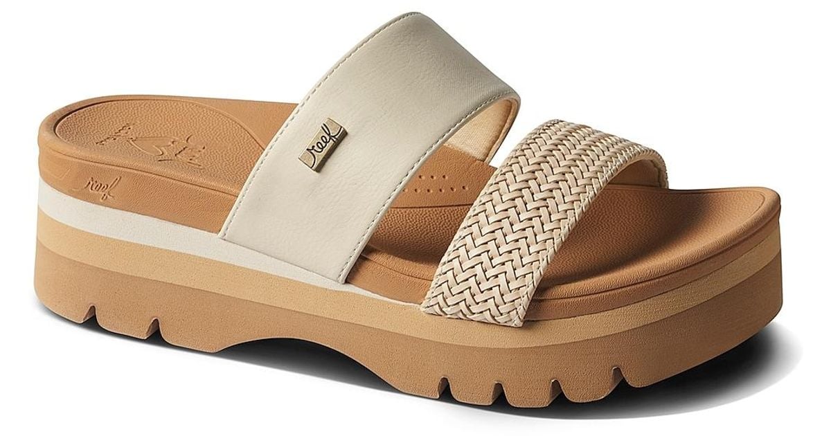 Reef banded horizon hi wedge sandal lyst