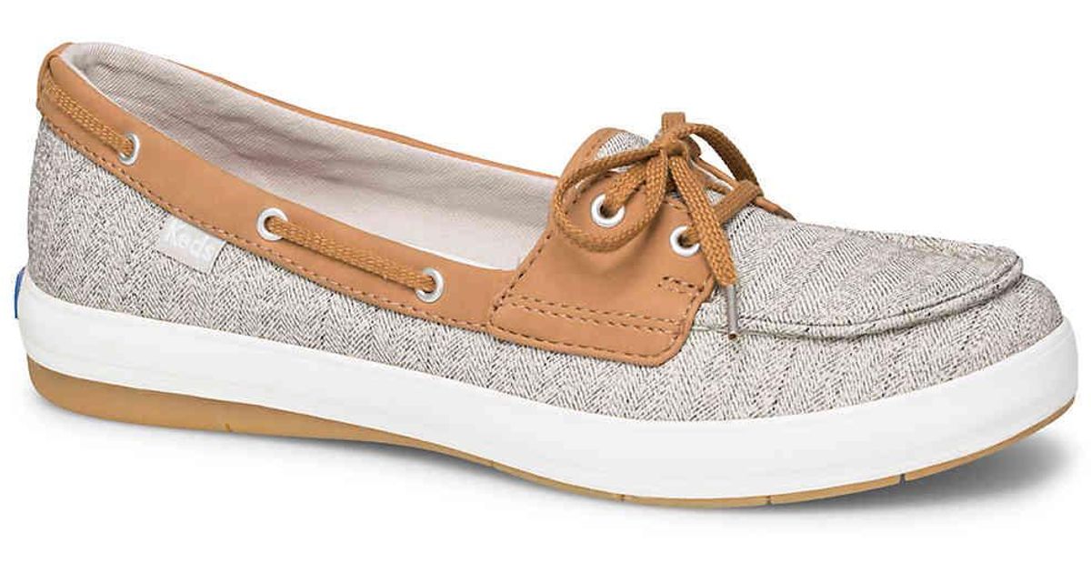 Keds Charter Boat Shoe in Grey/Light Brown (Brown) Lyst