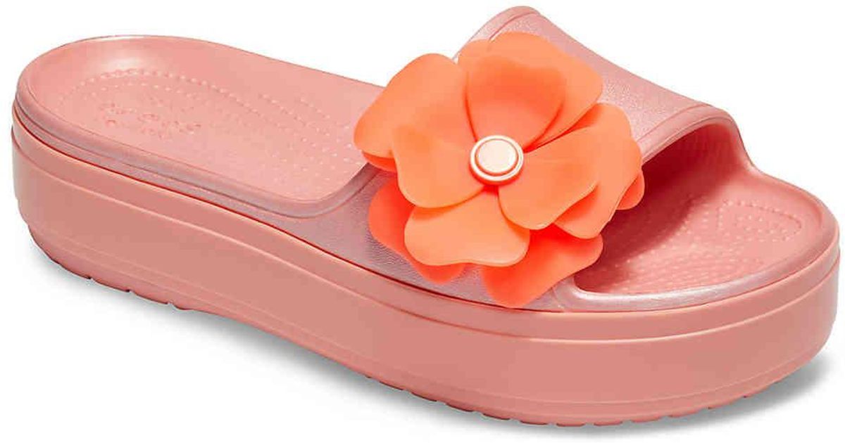 crocs cb platform slide sandal