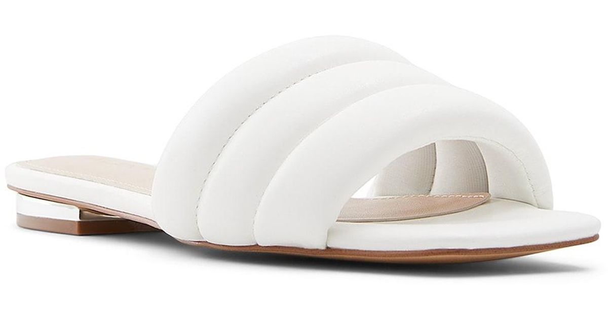 ALDO Synthetic Goani Slide Sandal in White Lyst