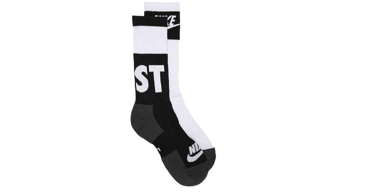 Nike Just Do It Crew Socks in Black for Men | Lyst