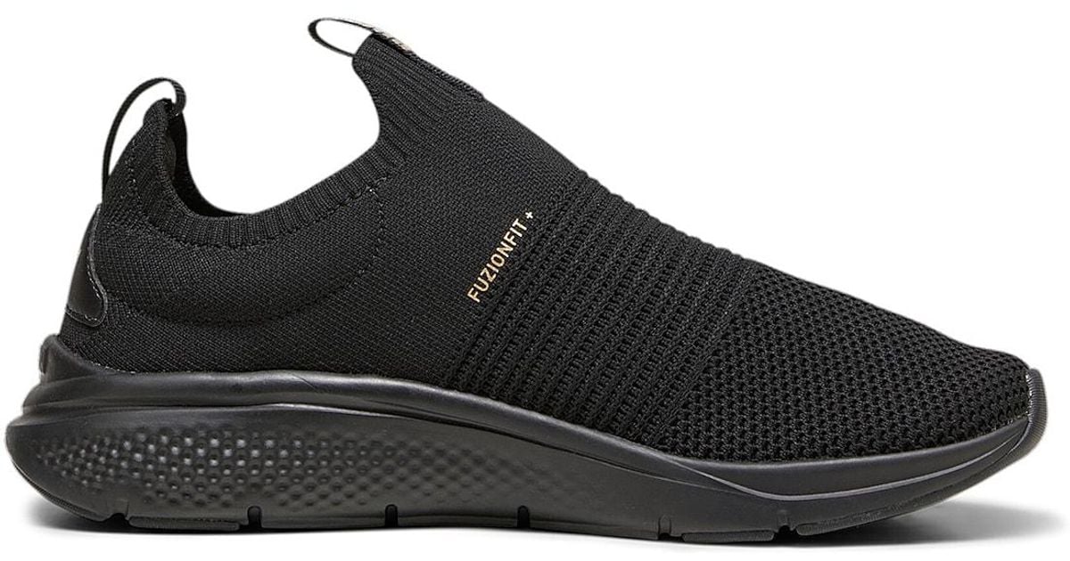 PUMA Softride Pro Echo Slip-on Sneaker in Black | Lyst