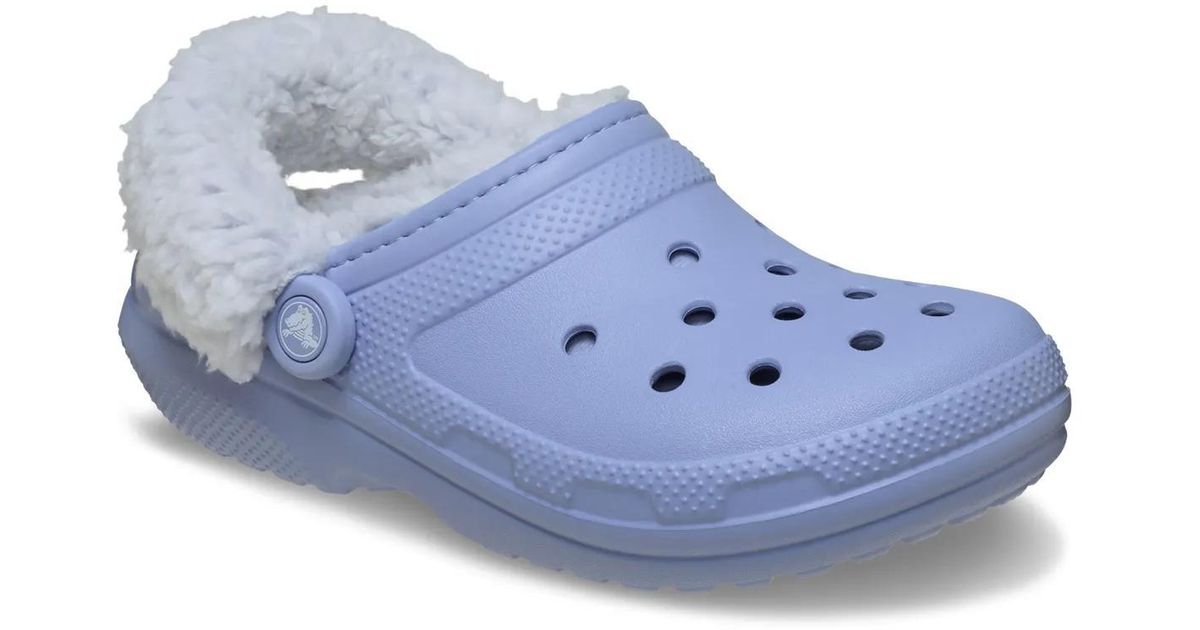 Crocs™ Classic Fleece Lined Clog in Blue | Lyst