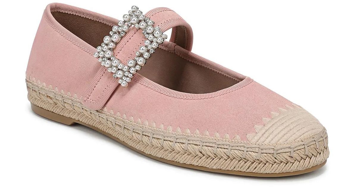 Java Jane Swag Naturalizer Java Mary Jane Espadrille Flat in Pink | Lyst