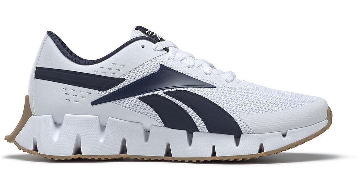 Reebok Synthetic Zig Dynamica 2 Running Shoe in White (Blue) for Men Lyst