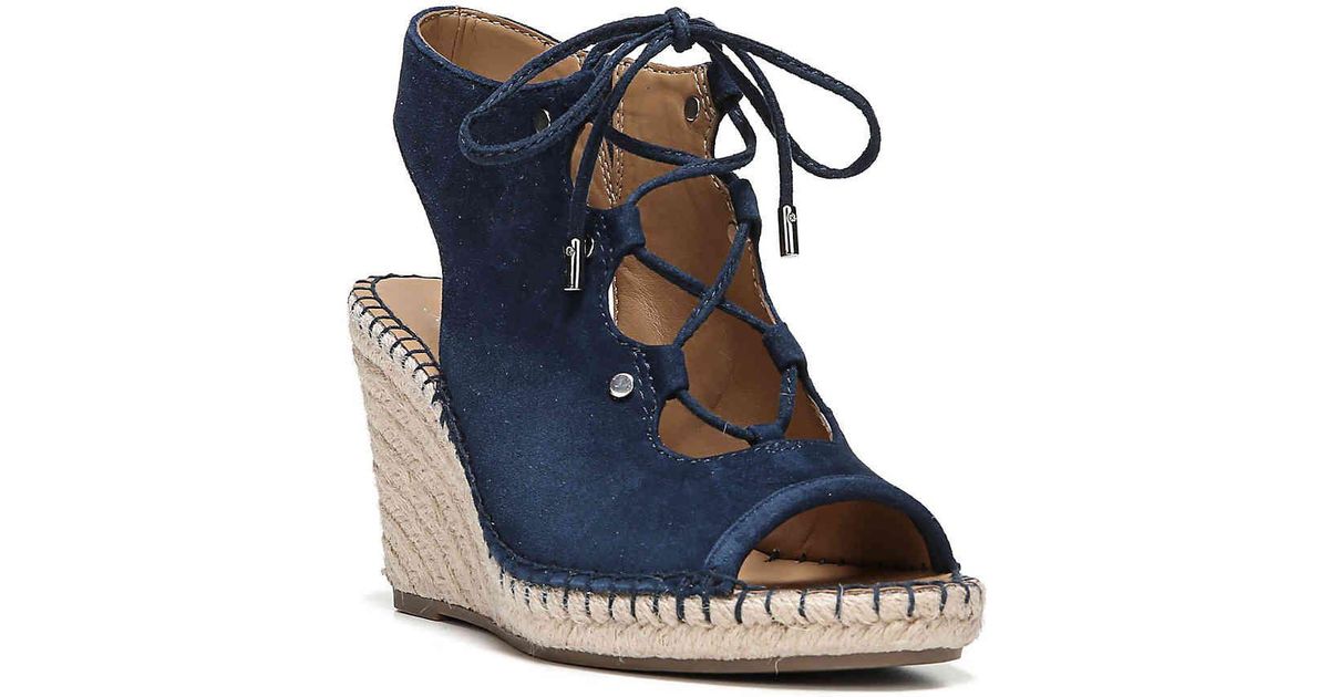 franco sarto navy wedge