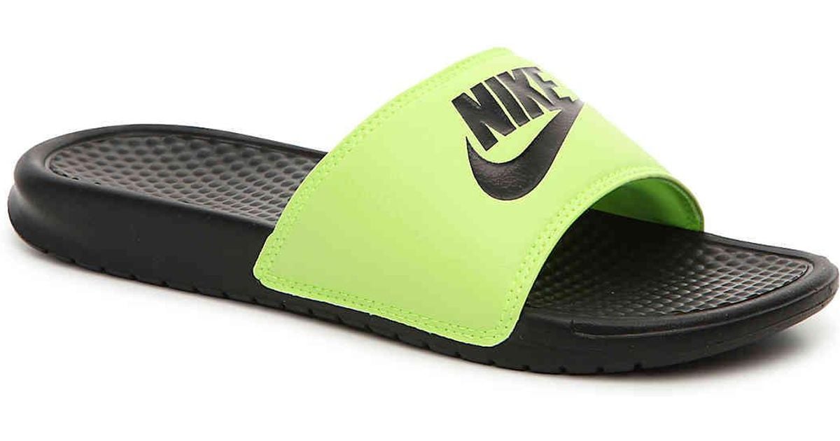 nike neon green slippers Off 62% - sirinscrochet.com