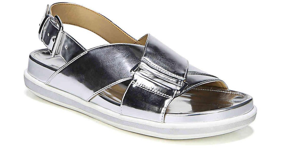 franco sarto silver sandals