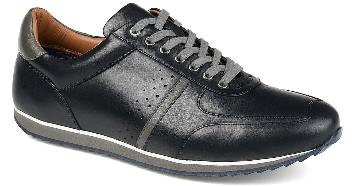 Thomas & Vine Leather Fenway Sneaker in Navy (Blue) for Men | Lyst