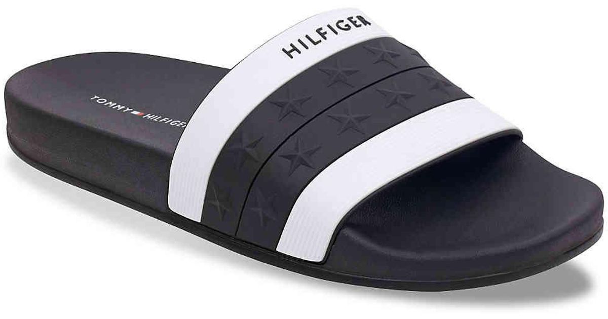 tommy hilfiger slides black