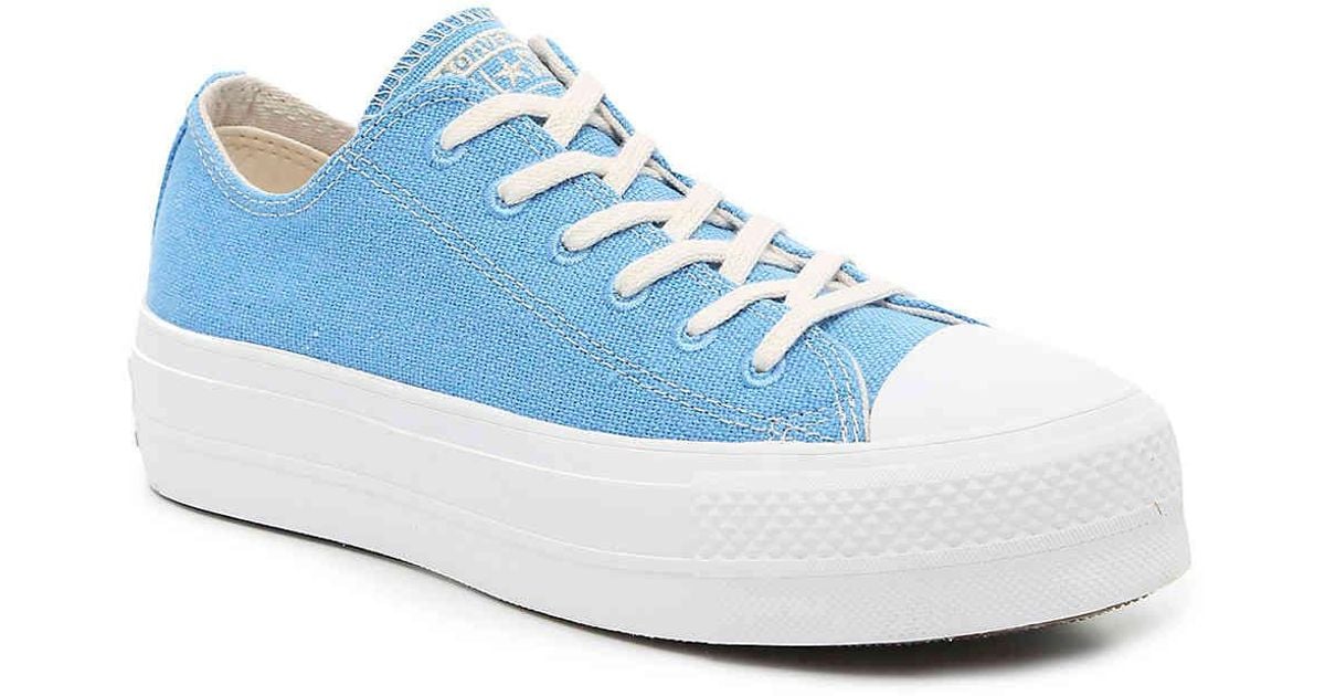 blue converse womens