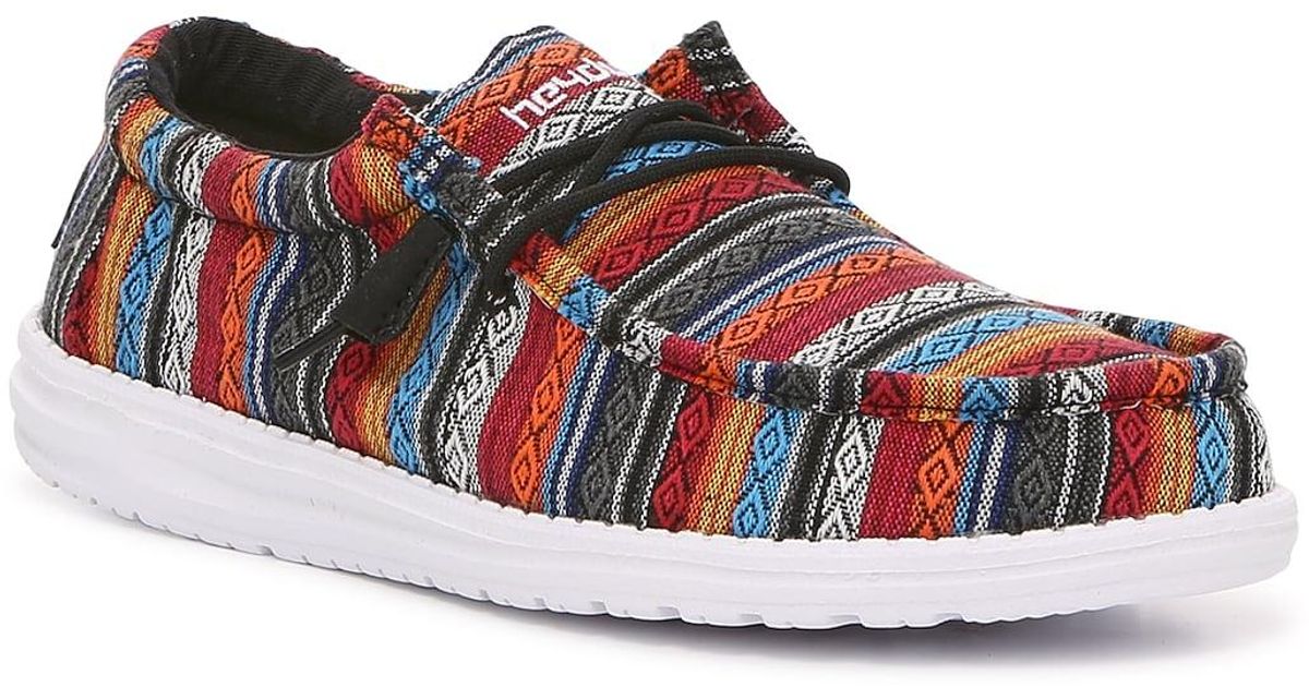 Hey Dude Wally Serape Desert Horizon Slipon Sneaker in Blue for Men Lyst