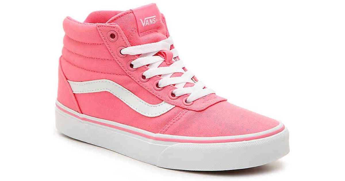 high top vans hot pink