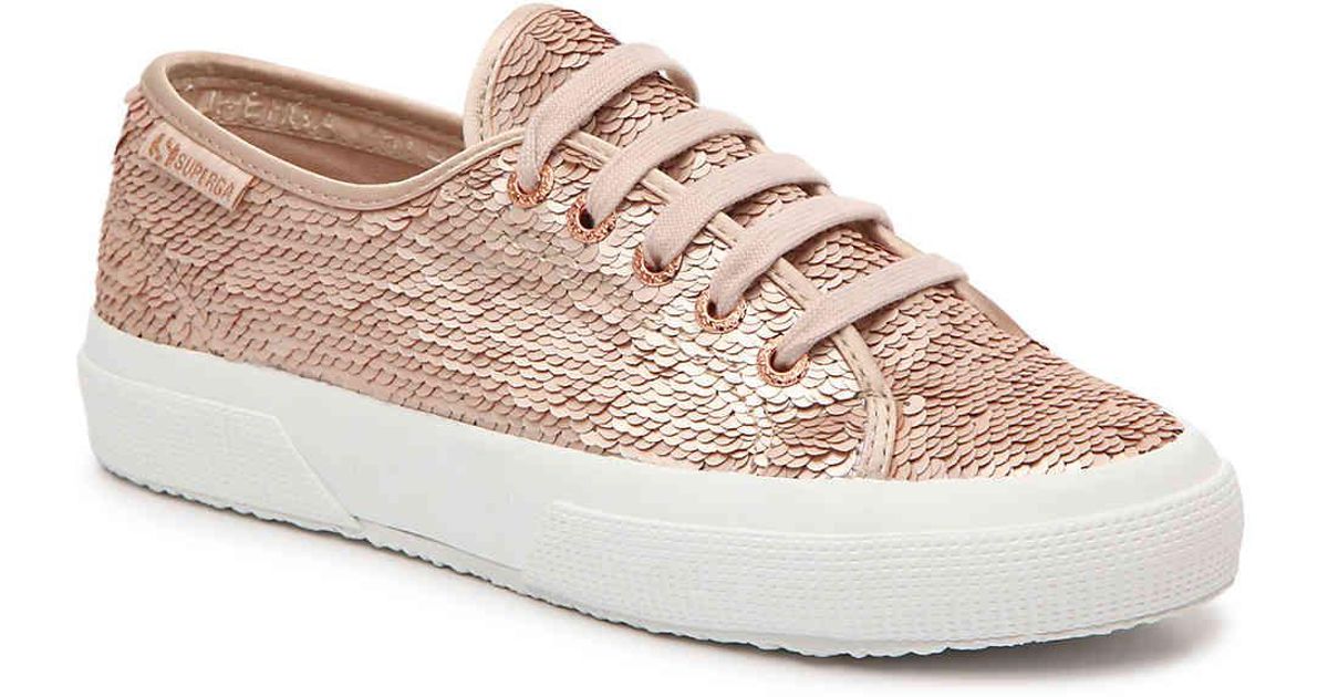 superga rose gold platform