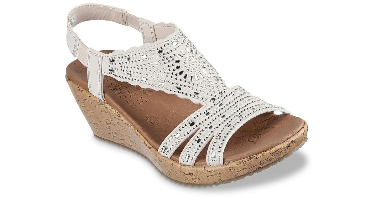 skechers woven wedge sandals