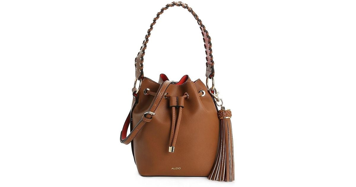 ALDO Dororyth Bucket Bag in Cognac (Brown) - Lyst