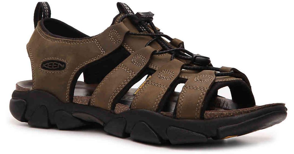 Keen Leather Daytona Fisherman Sandal in Brown/Black (Brown) for Men | Lyst