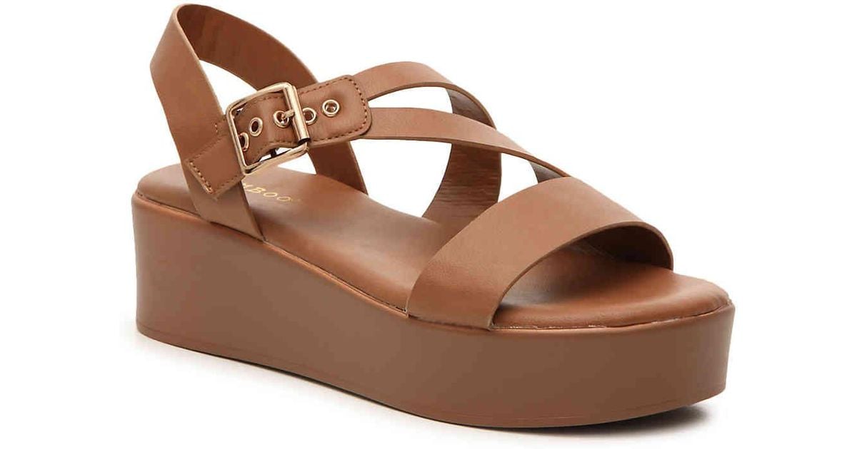 bamboo bonus wedge sandal