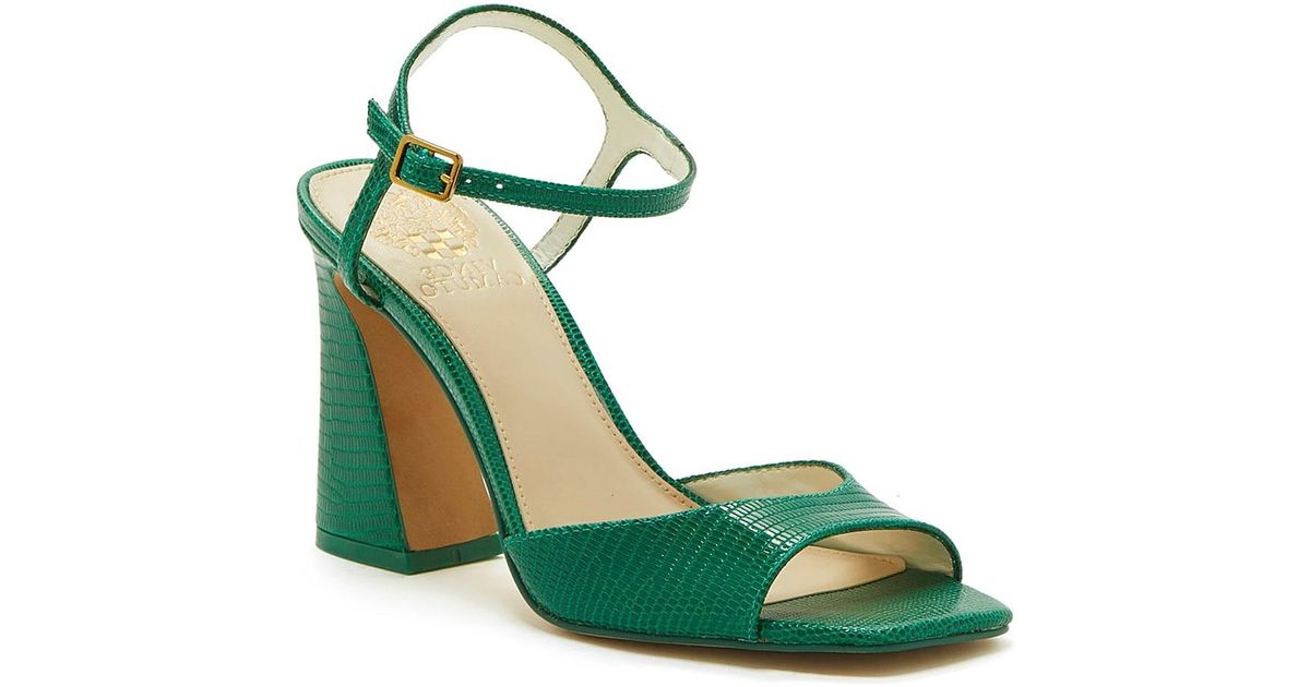 Vince Camuto Leather Roellan Sandal in Green - Lyst