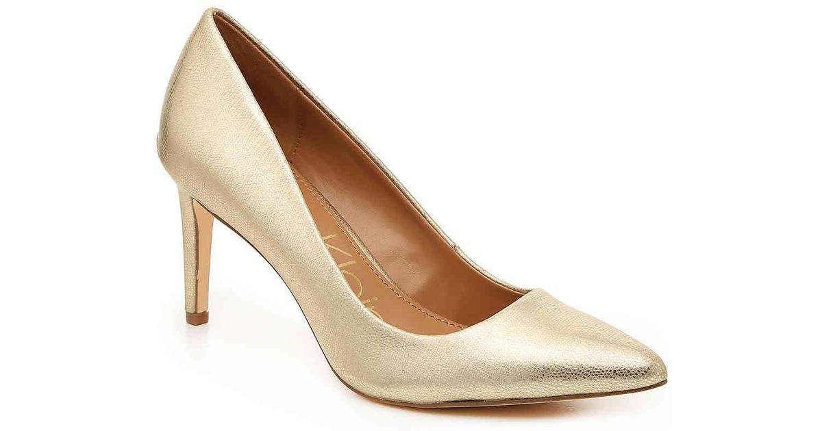 calvin klein kirsten pump gold