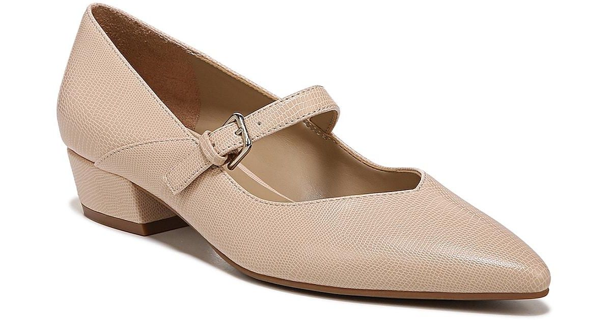 Naturalizer Florencia Mary Jane Pump in Natural | Lyst