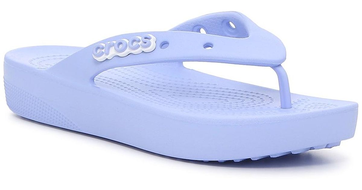 Crocs™ Classic Platform Flip Flop in White Lyst