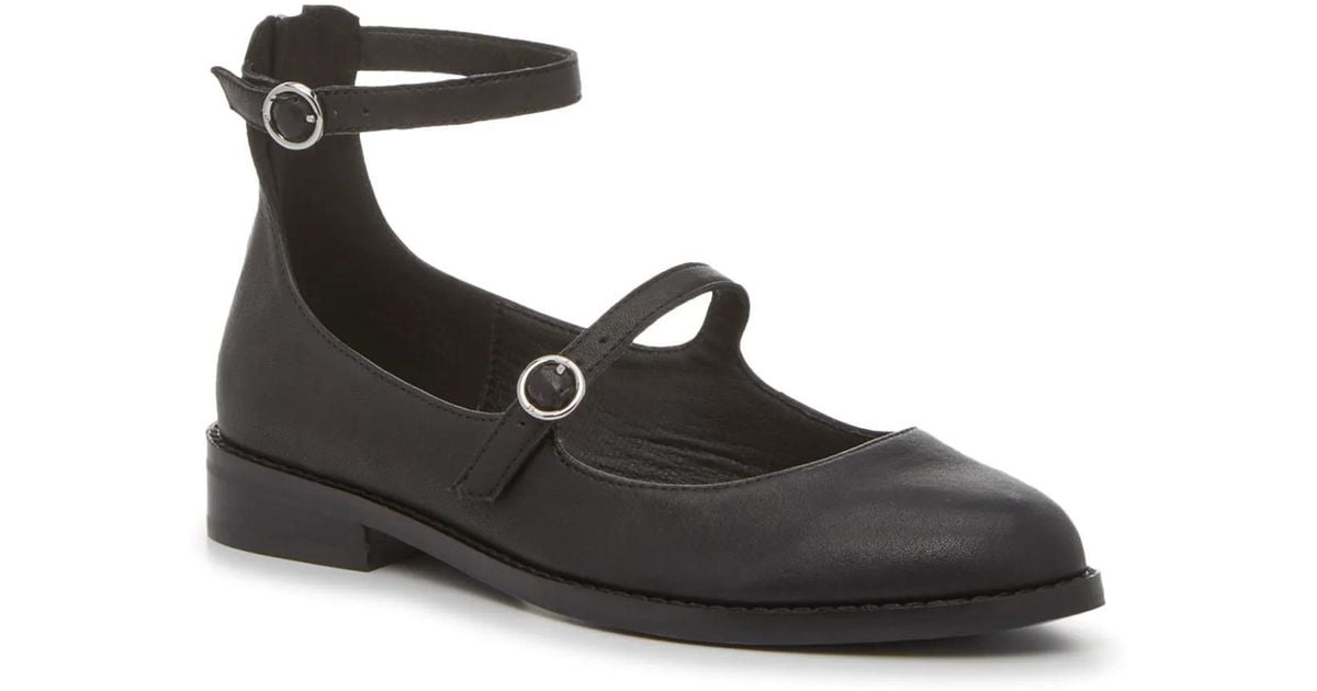 Lucky Brand Nalia Mary Jane Flat in Black | Lyst