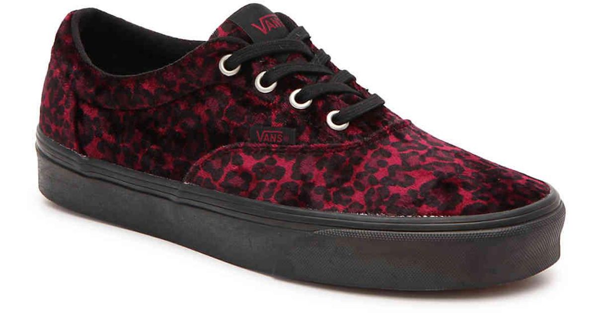 red vans with leopard inside