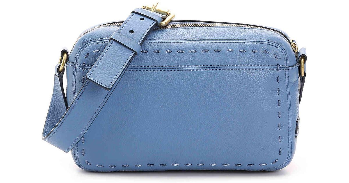 Cole Haan Ivy Leather Crossbody Bag in Light Blue (Blue) Lyst
