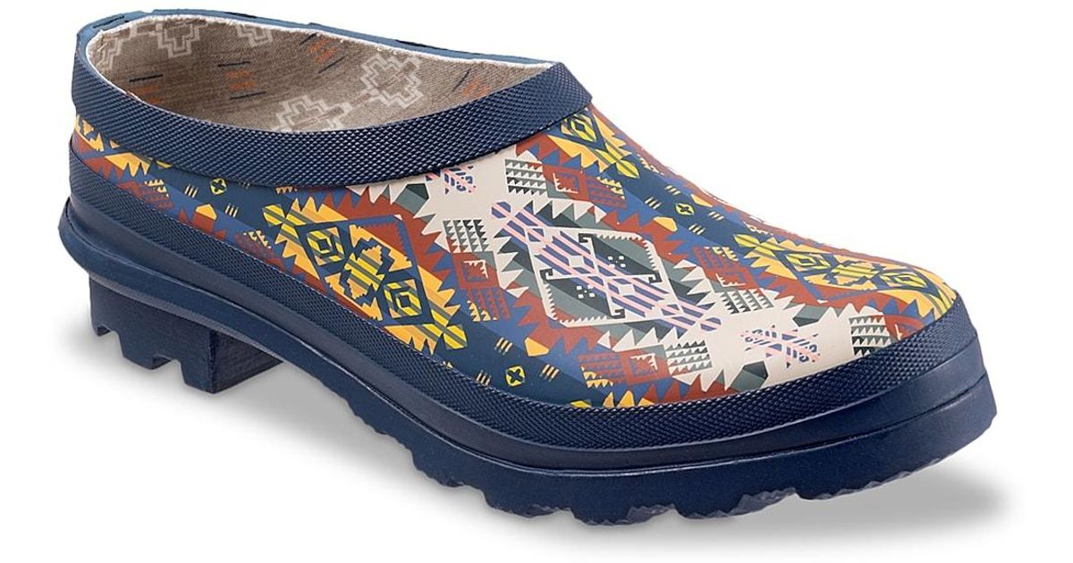 Pendleton Rubber Garden Clog in Blue Lyst