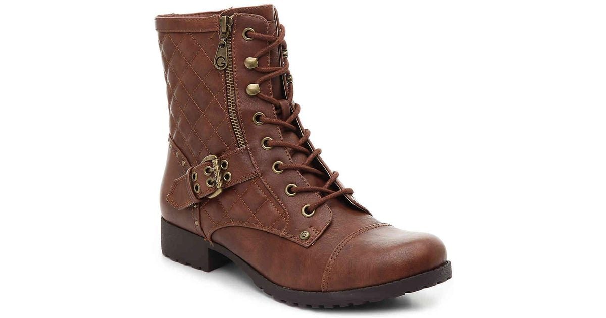 g by guess balmy combat boot