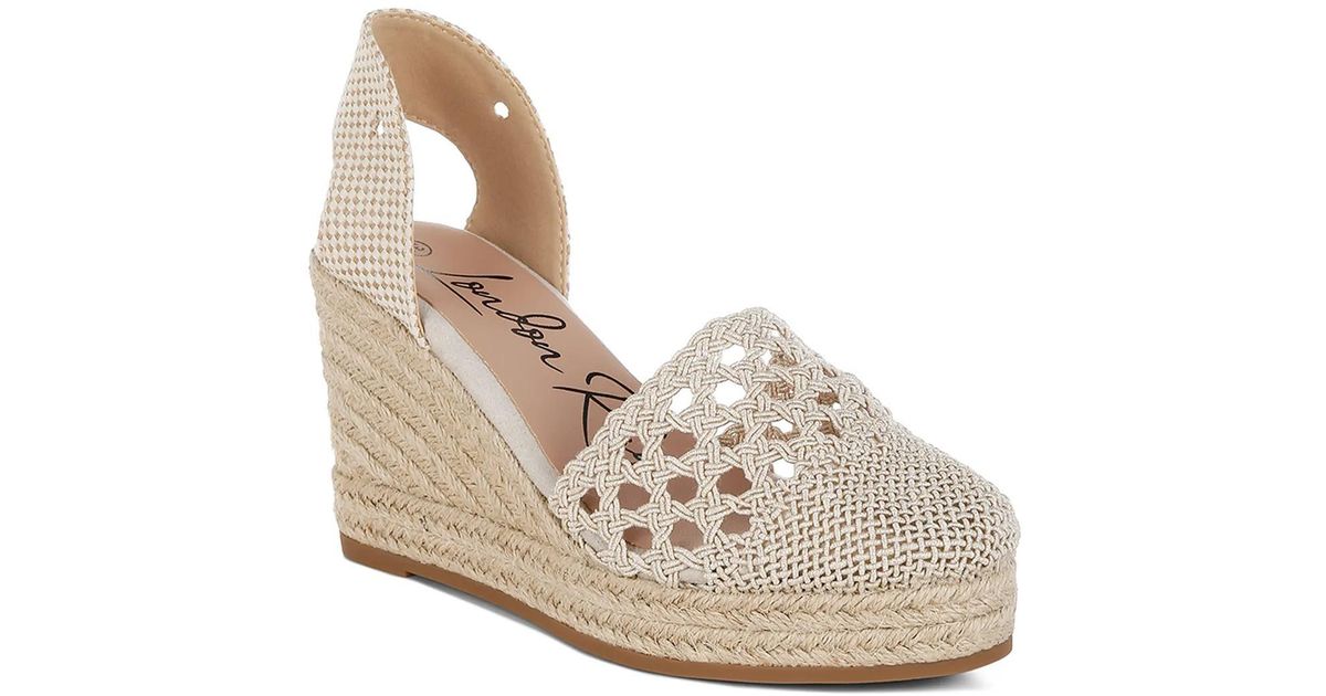 London Rag Wedge LONDON RAG Sea Breeze Espadrille Wedge Sandal in White | Lyst