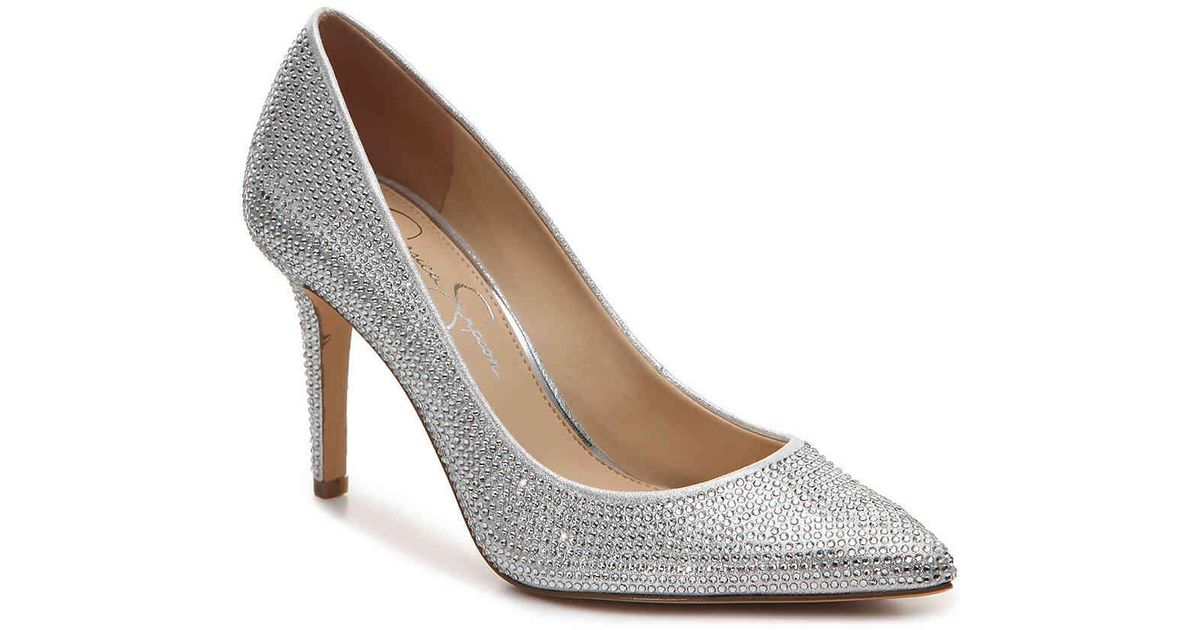 jessica simpson silver shoes