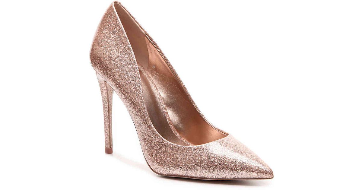 aldo rose gold pumps